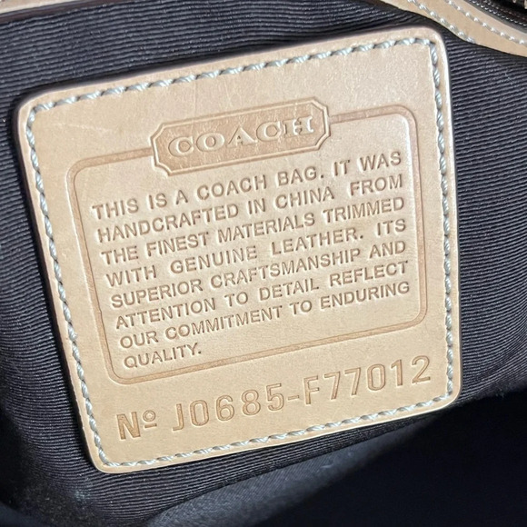 Coach F77012 Vintage XL Signature C Canvas w/Vachetta Leather Trim Tote … - Picture 4 of 12